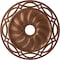 Ekena Millwork Loera Ceiling Medallion (Canopies up to 6 1/4"), 26 5/8"OD x 4 1/2"ID x 1 3/8"P, Polished Copper CM26LOPOS - alternate 1